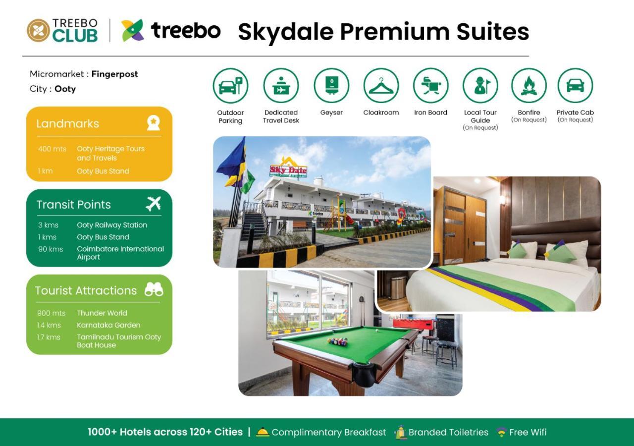Treebo Skydale Premium Suites, 1500 Mtrs From Ooty Lake Esterno foto